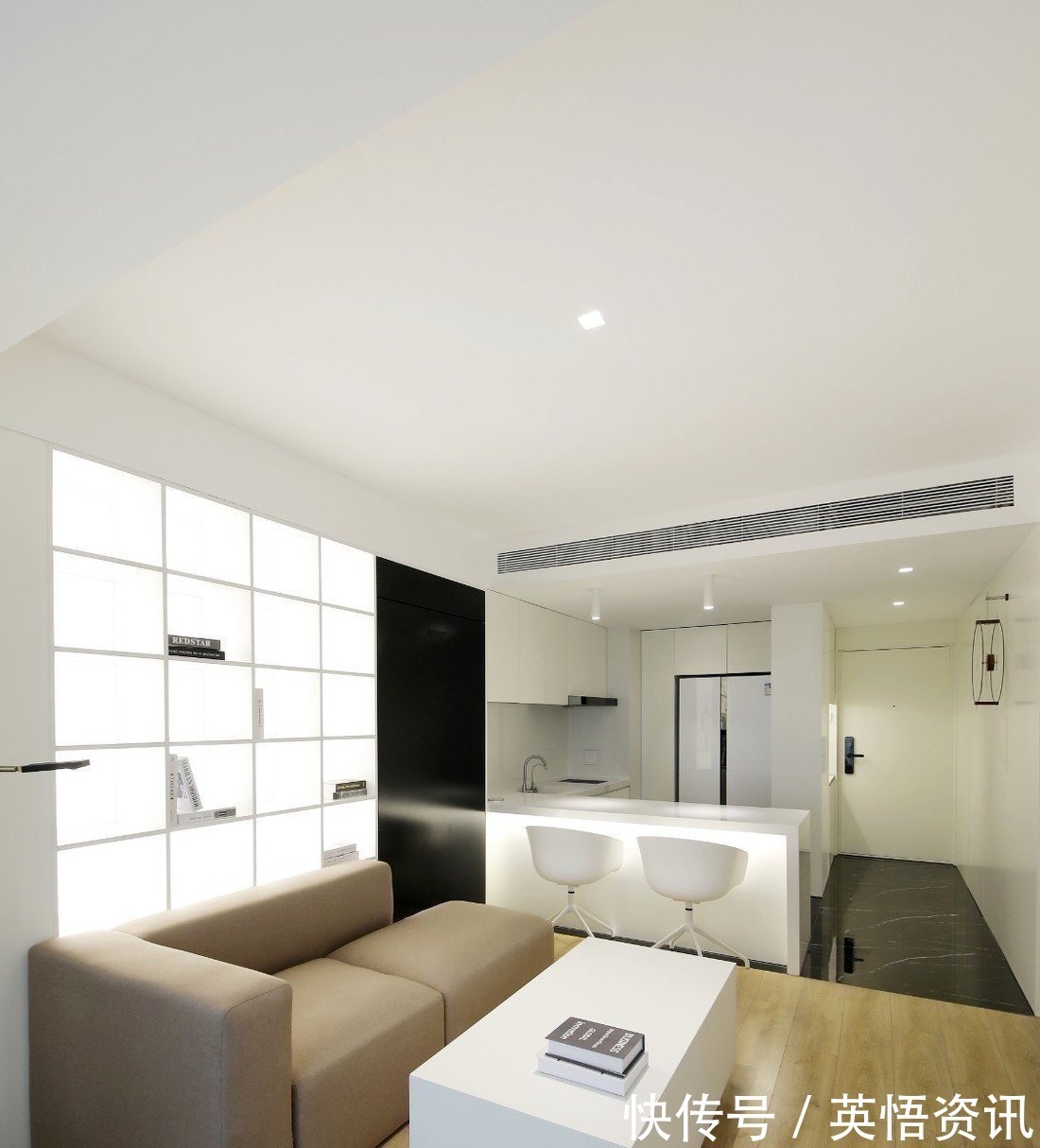 小窝|看了她的46㎡小窝，头一回见卧室装两个门，美观又实用，很聪明