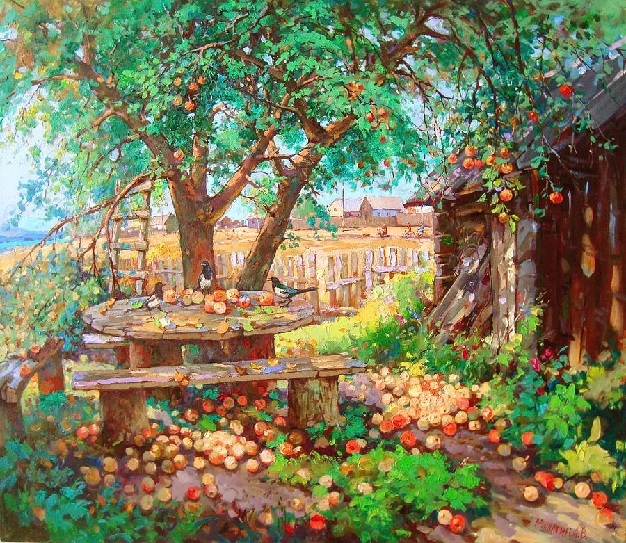 米沙金！俄罗斯画家米沙金的风景油画，美的不要不要的！