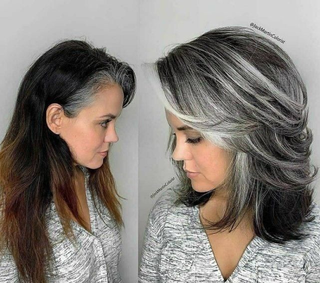 刘海 换发型堪比换脸,头发花白的大姐也能年轻好几岁,你看美不美