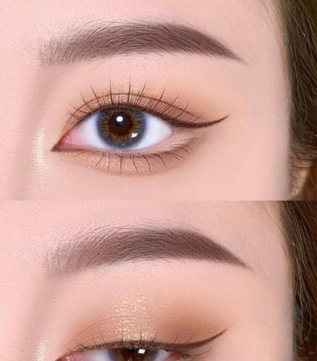 浅色|五分钟就能搞定的“通勤妆”,简单4步放大双眼,手残党也能学会