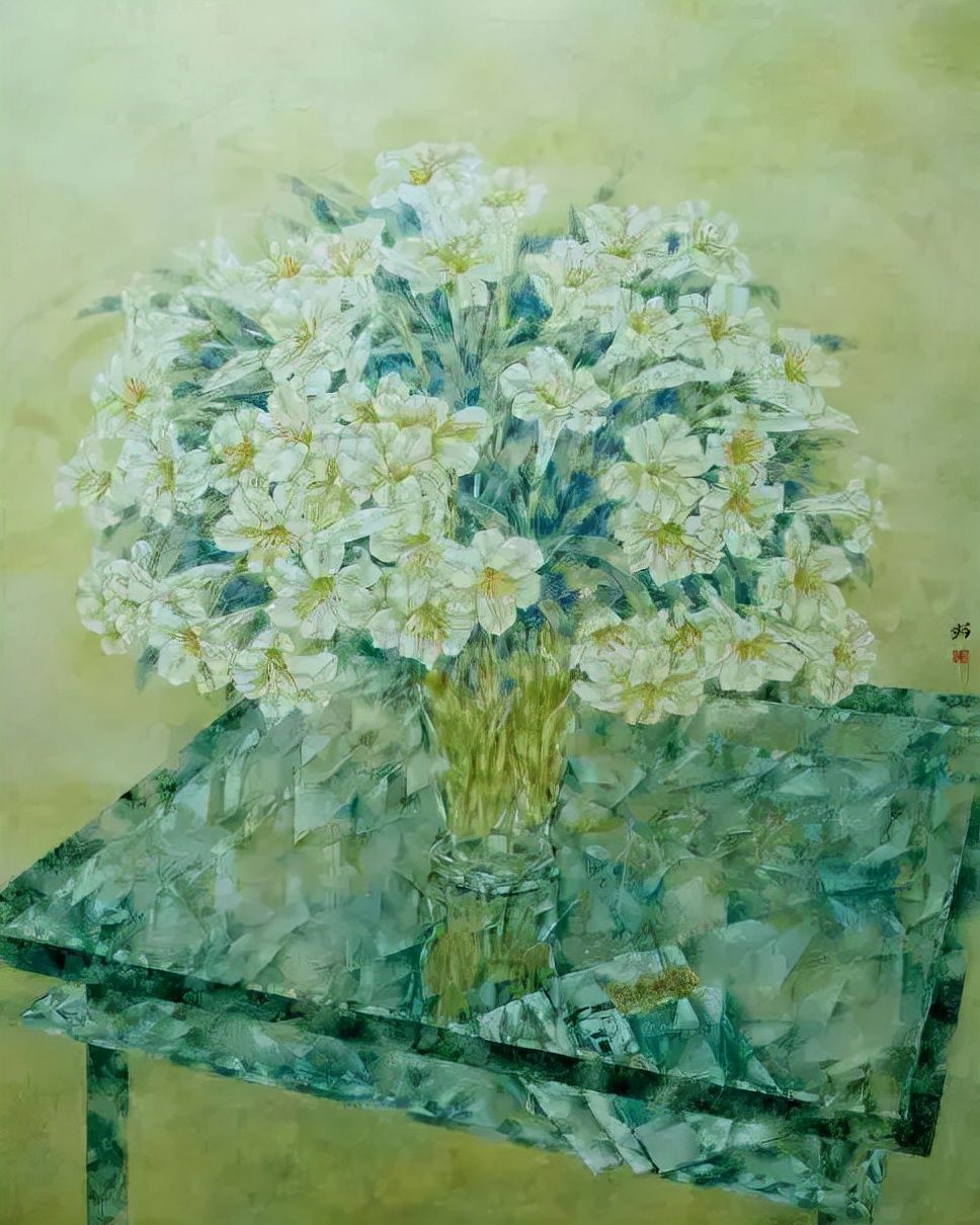 山东省美术家协会$女画家唐秀玲工笔画作品欣赏