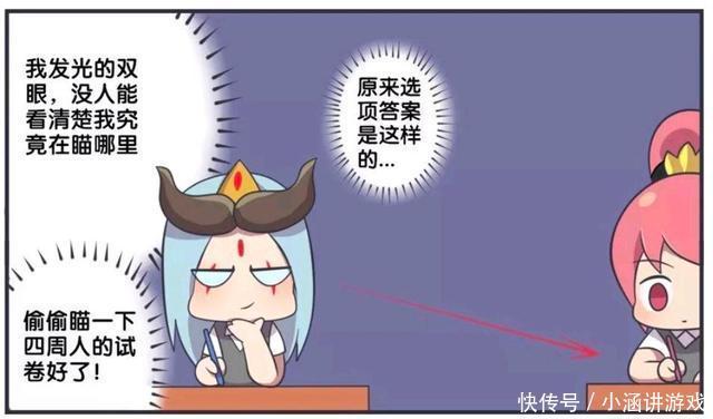 王者荣耀漫画-东皇太一通过白眼偷看花木兰答案,结果出乎意料?