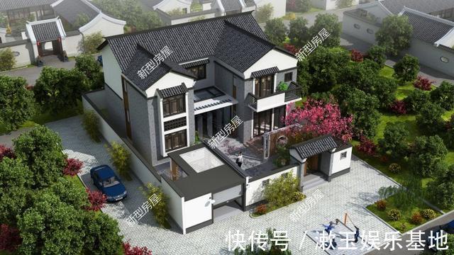 中式小院|10套适合农村盖的中式小院,第3、4套尤其美,建第5套只花15万