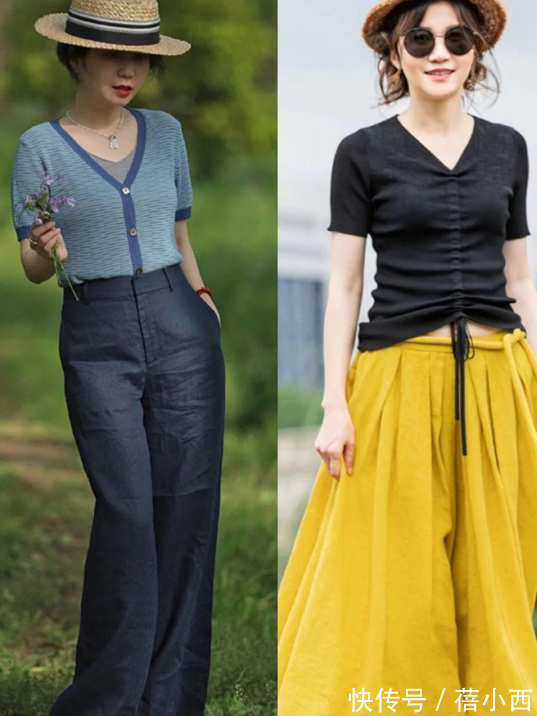 p40、50+女性来学这位博主的穿搭,优雅又温柔,基础款也能很高级