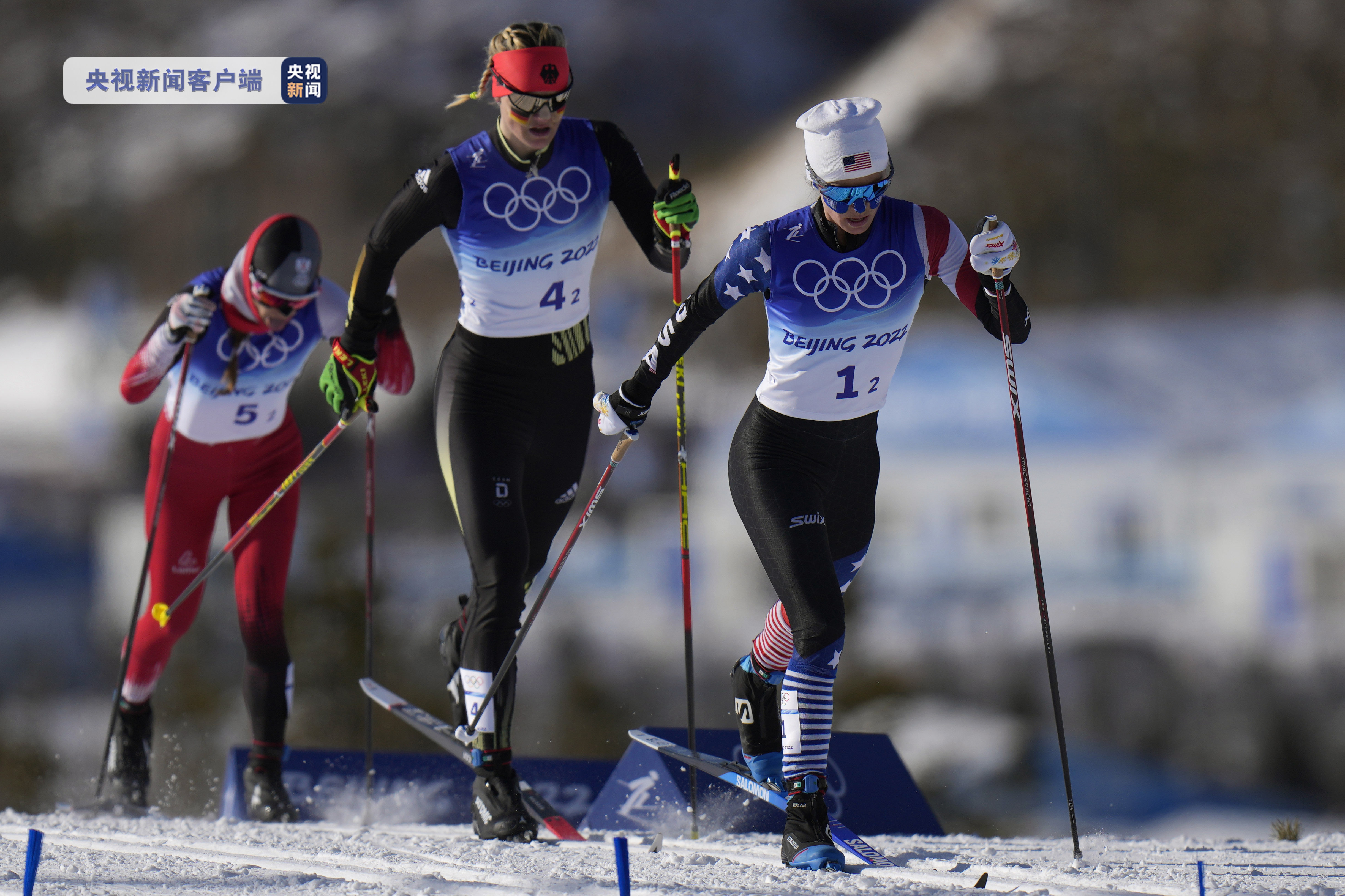 短距离|德国队夺得越野滑雪女子团体短距离（传统技术）金牌