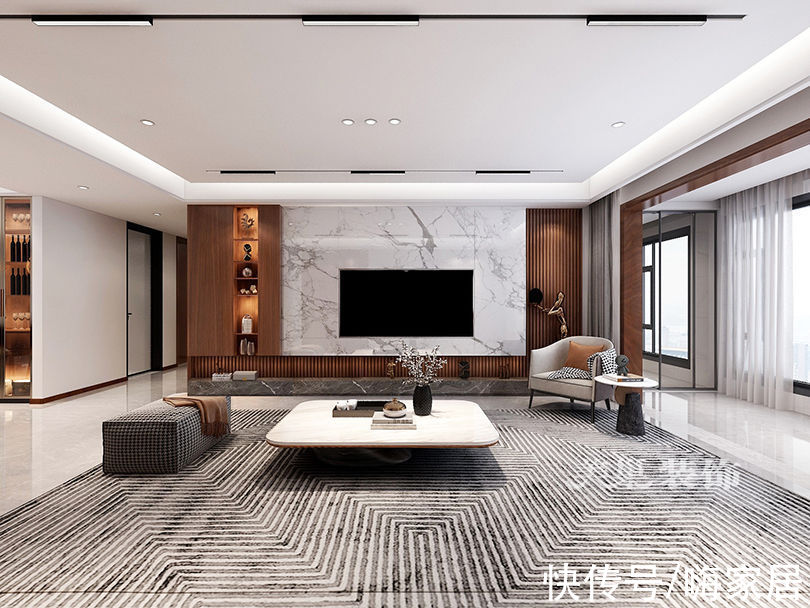 现代|郑州180㎡现代轻奢4室2厅，高级有品味的质感生活