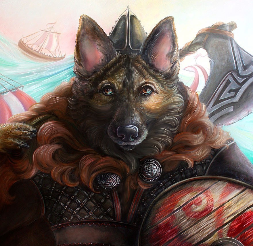 欣赏|精美插画欣赏:以历史人物为灵感的拟人化动物