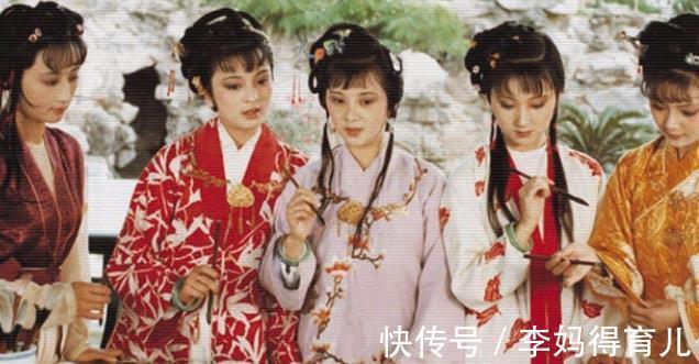 湘云醉卧|6版《红楼梦》“湘云醉卧”,看看谁是人面桃花,谁像醉鬼睡大街