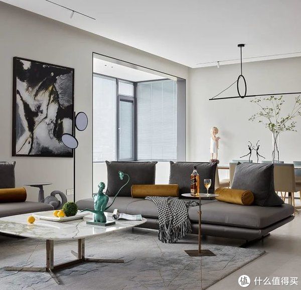 玄关|北京三环360㎡大平层,两房贯通+超大露台,一家四口住的简直太爽