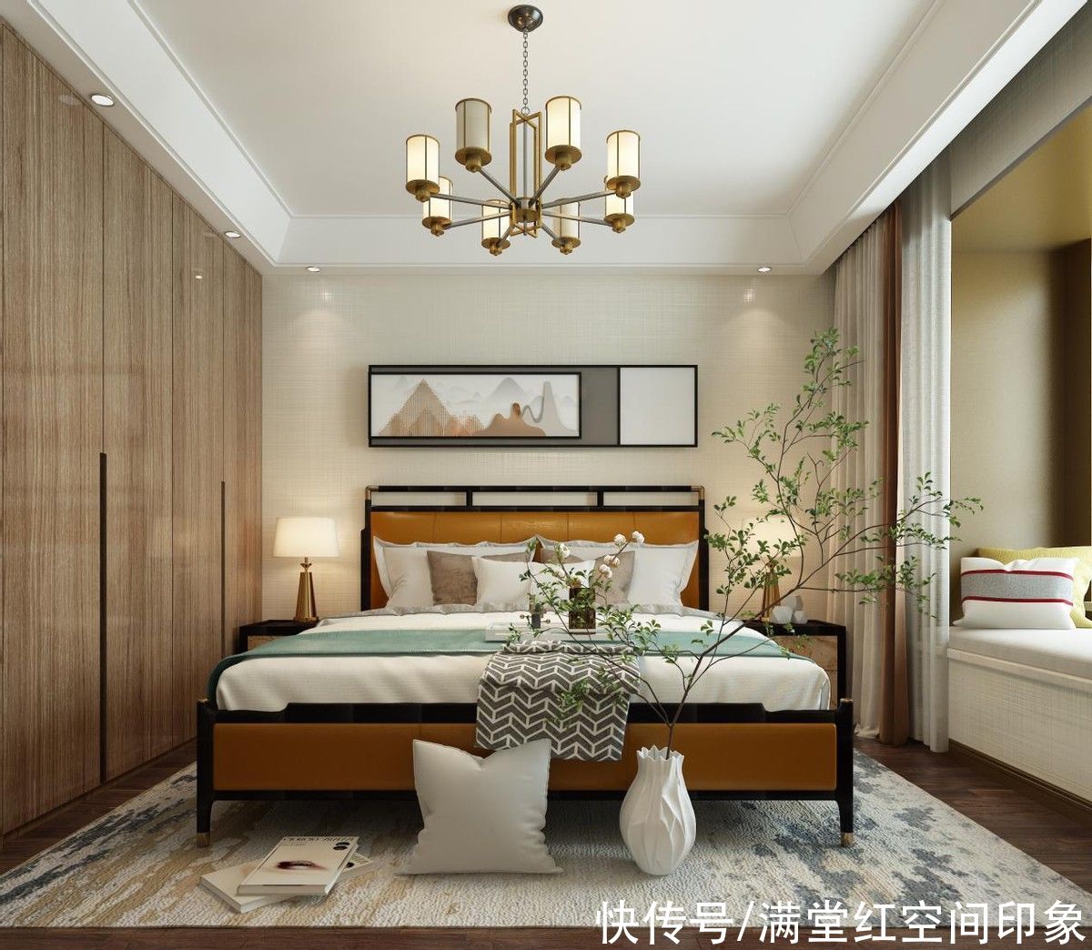 时尚|新中式与当代时尚，营造出优雅舒适环境