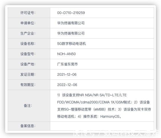 新机|华为新入网5G新机参数曝光!疑似华为Mate50?参数敏感网友发现秘密