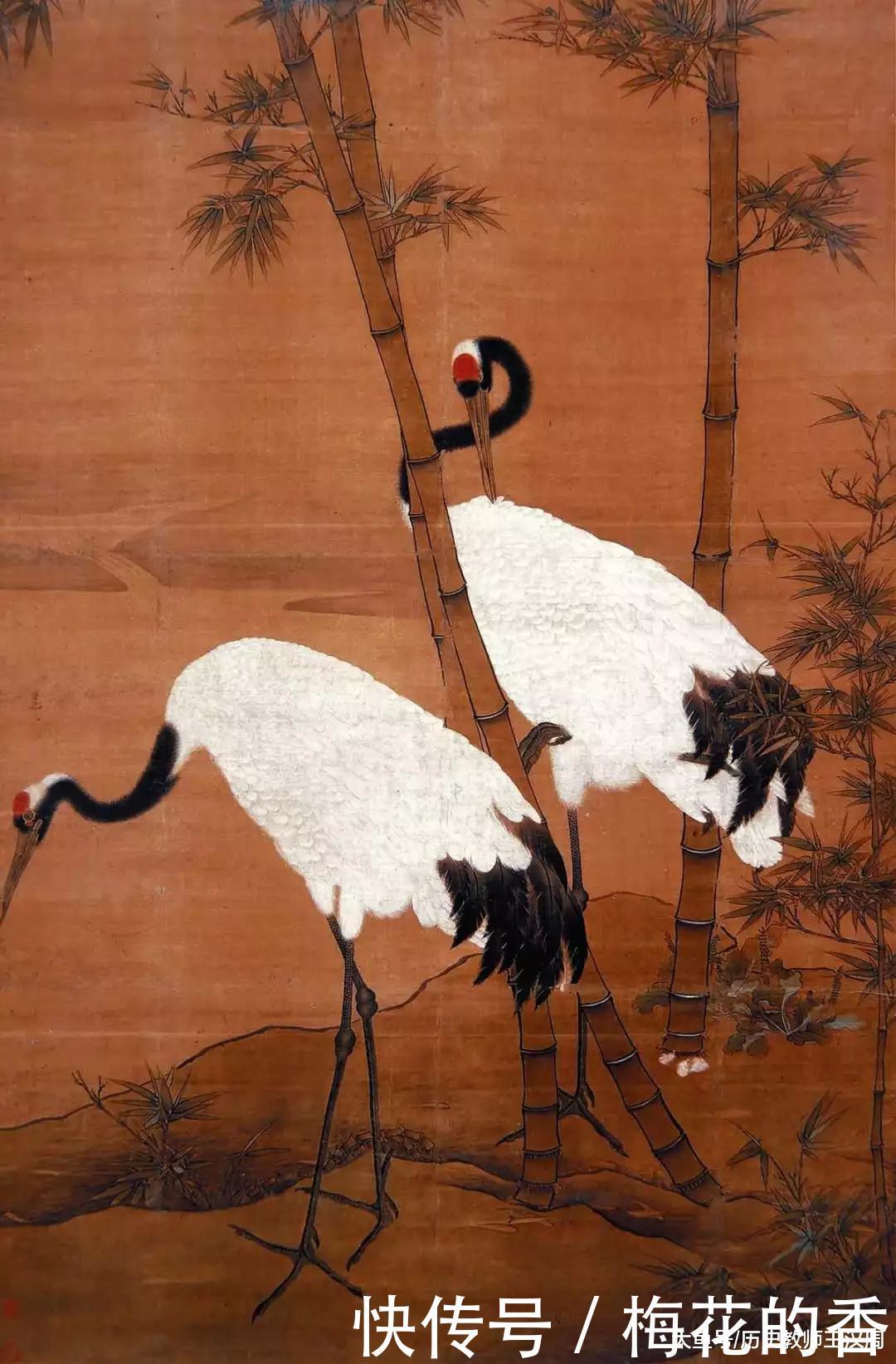 曾被当成包裹布的绝世名画——《雪梅双鹤图》