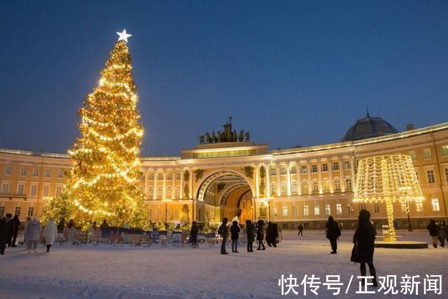 冬宫广场|圣彼得堡冬宫广场扮靓迎新年