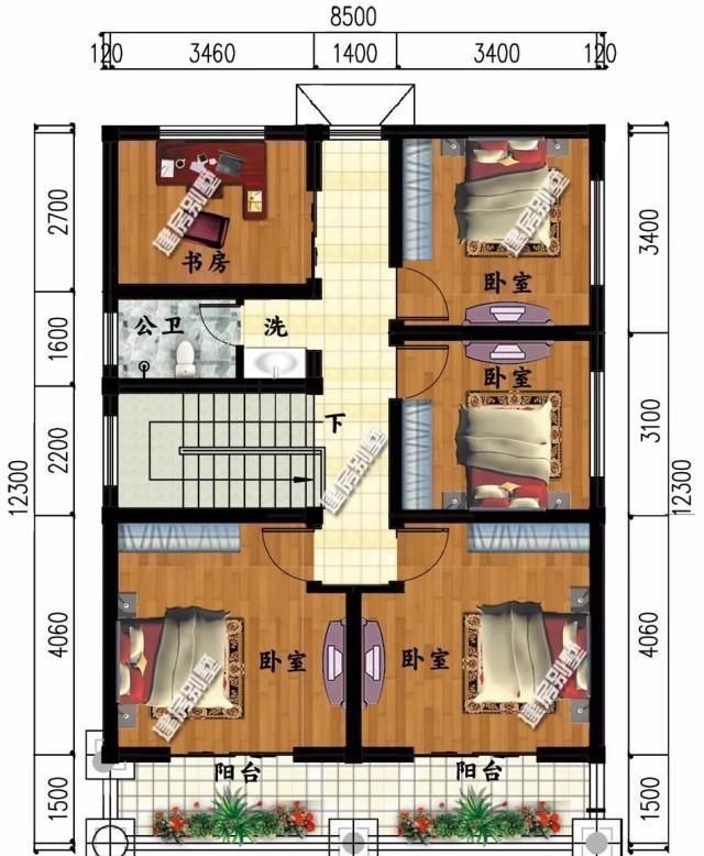 别墅|宽8-9米之间的两层别墅, 造价20万左右, 小宅基地建最合适