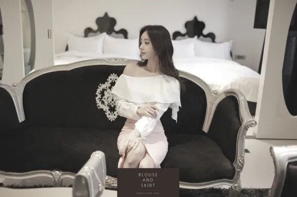 孙允珠|美图欣赏:孙允珠,香醉斜肩欧式雪纺纯色上衣