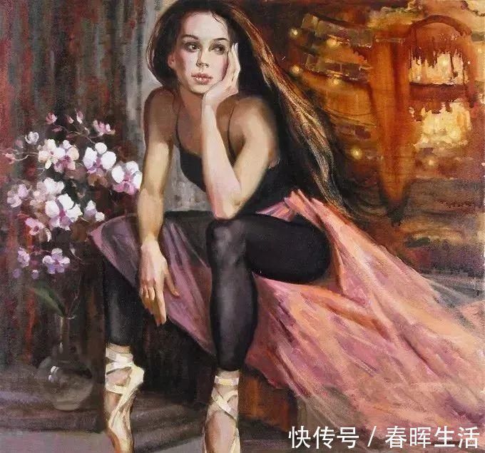 irene@她的油画有一种惊艳脱俗的美,乌克兰天才女画家艾琳·谢里