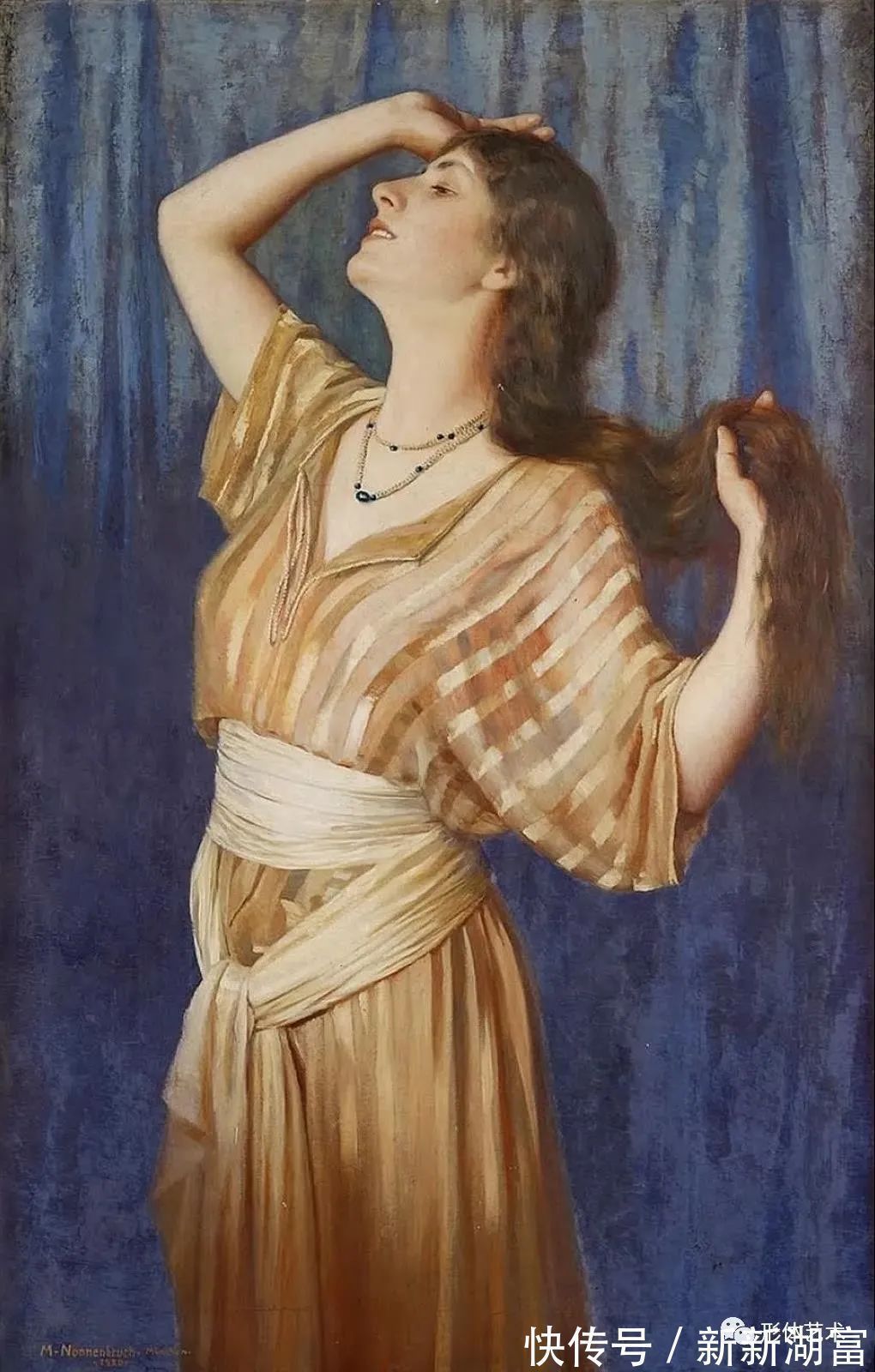 象征主义$马克斯·农嫩布鲁赫 的艺术作品,怎一个美字了得