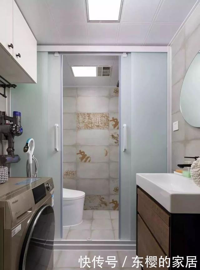 卫生间|69㎡经典小两居，客餐厅设计独特，卫生间布局更想不到，太赞了