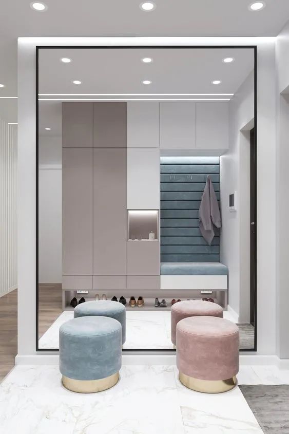 家装|80款入户鞋柜设计方案，人家这样装，太亮眼了