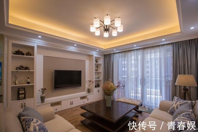 客厅|晒晒小姨家126㎡的新房，没想到一进门就惊艳了，客厅实在漂亮！