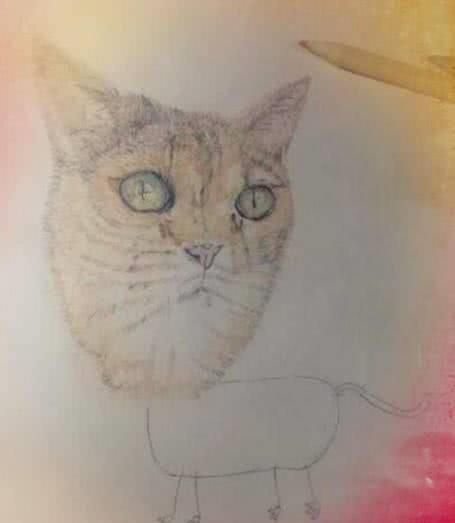 老师$有种“懒”叫画到一半不想画了,美术生任性收尾,让老师又气又笑