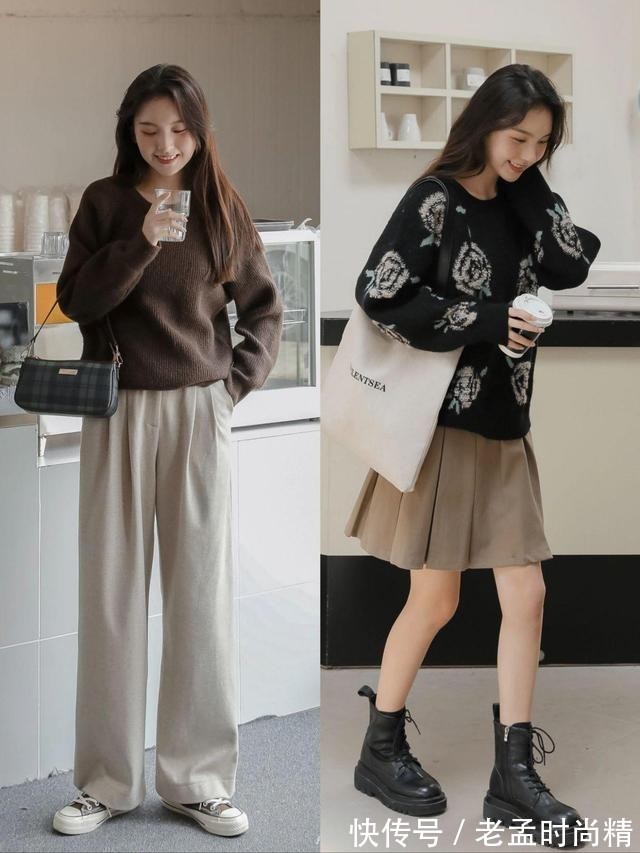 学院风 这3种毛衣的搭配风格,你更喜欢哪一种呢?