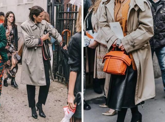 风衣+卫衣=初春最火混搭套路，时髦炸了！