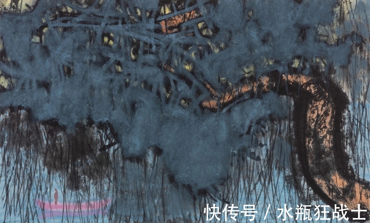 国画家!曹鑫中国画|有意渲染一种神秘而幽深的气氛