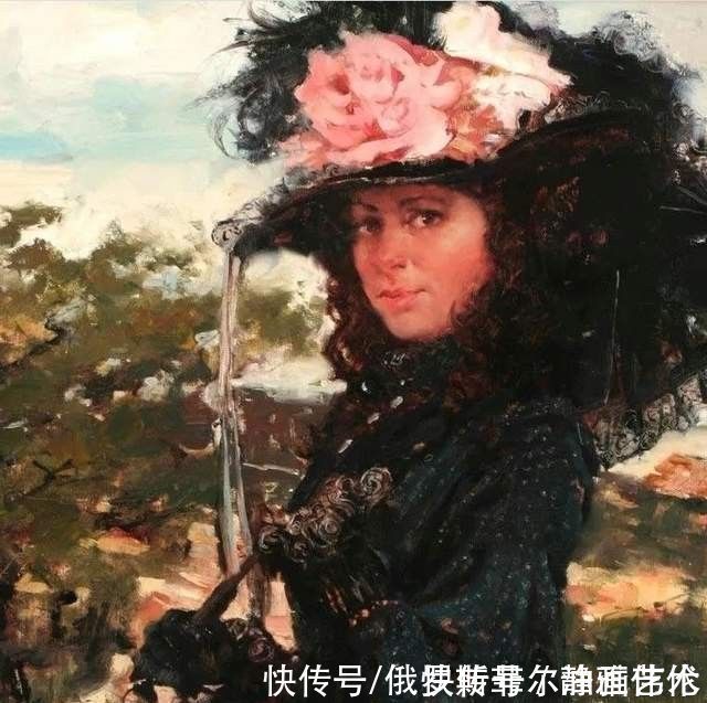 jeffrey#奔放的笔触，严谨的造型：美国画家杰弗里的肖像画作品欣赏