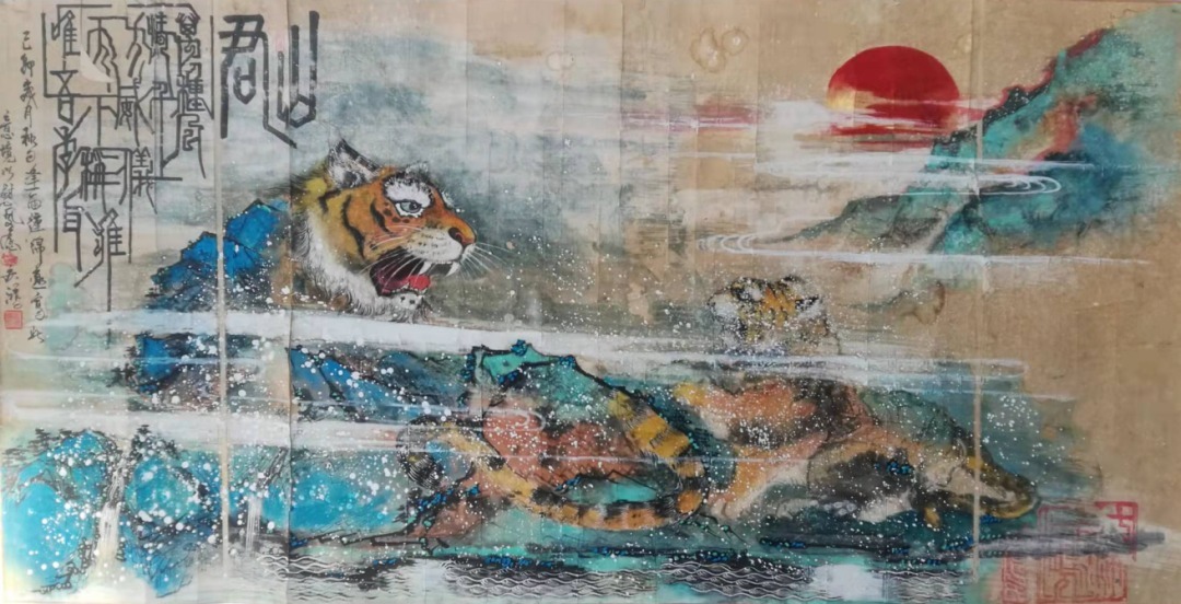 国画$"福虎迎新春”全国艺术名家邀请展——扈庆鸿国画作品赏析