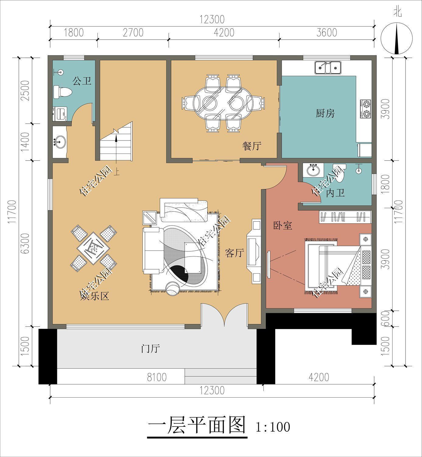 占地尺寸|谁说农村别墅一定要有罗马柱?看看这10套户型,每套颜值都很高