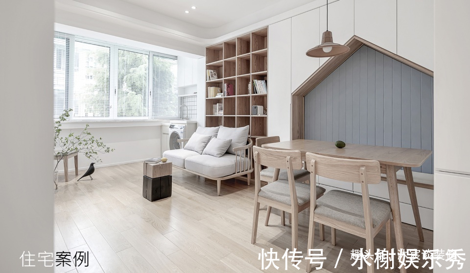 温馨|她买下59㎡小宅,半平米都不浪费,挤出三室,装修后室内温馨大方