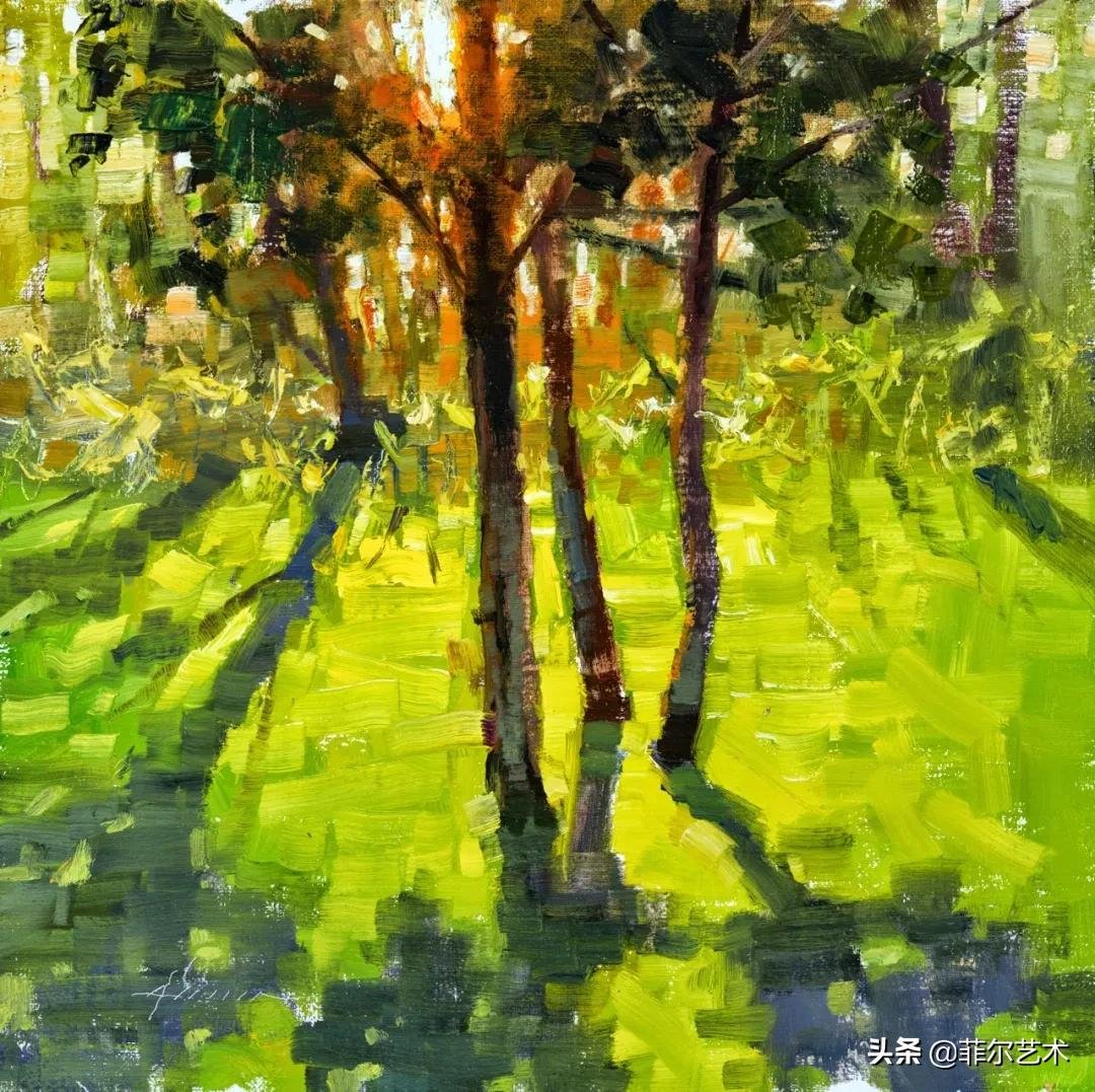 真实性|美国画家杰森·萨克兰色彩优美的外光派风景油画作品欣赏