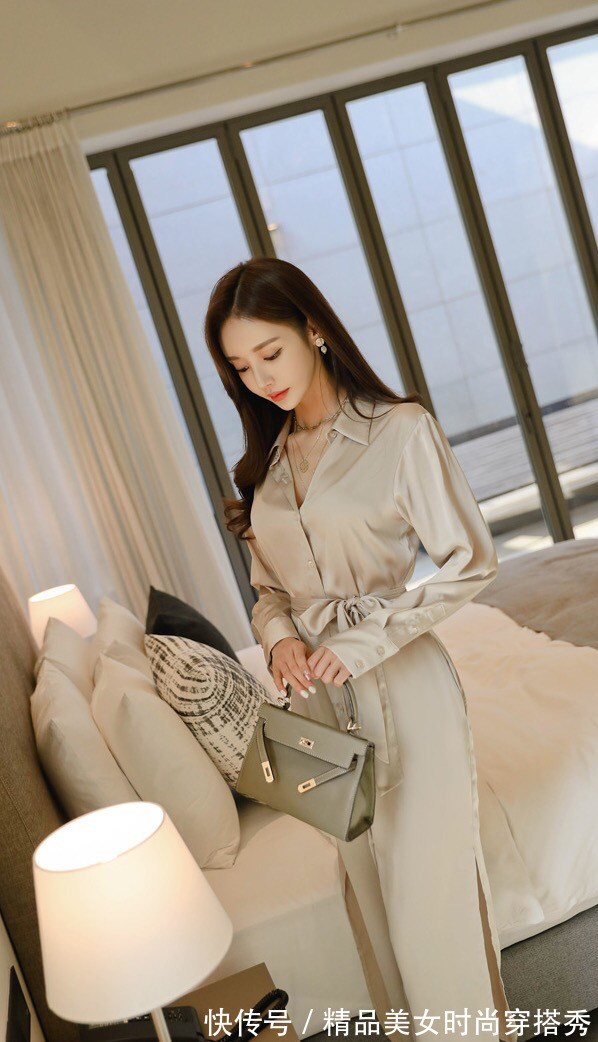 妹们 上班穿衬衫裙,简约又时尚,给人一种轻熟风