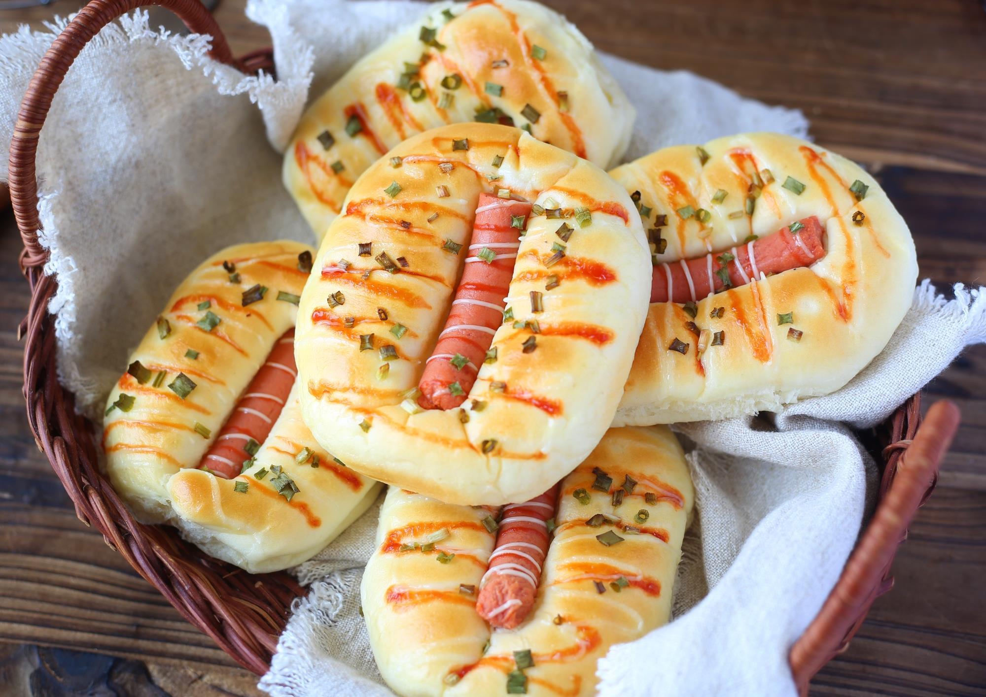 面包|童年的回忆肠仔包,自己在家做,出锅满屋都飘香