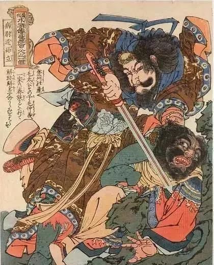 浮世绘&日本人眼中的梁山好汉长啥样——歌川国芳笔下的水浒人物