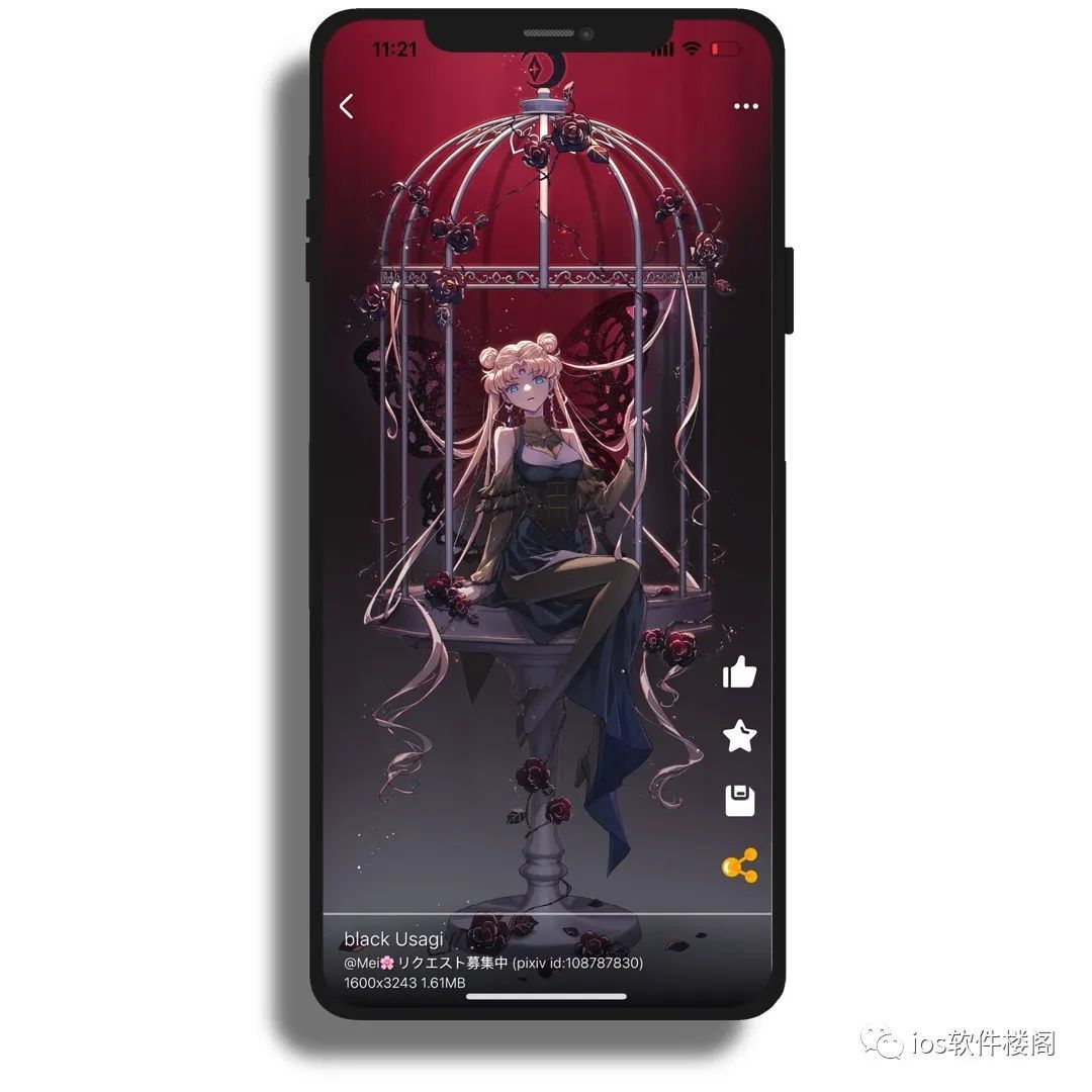 每日漫图app,ios端壁纸软件,超多好看的动漫小姐姐-HEU8