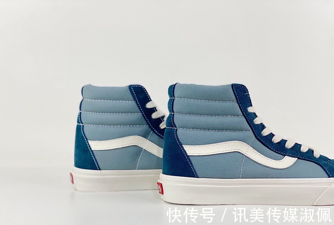 帆布鞋|Vans SK8-Hi Vault OG 牛仔蓝高帮帆布鞋