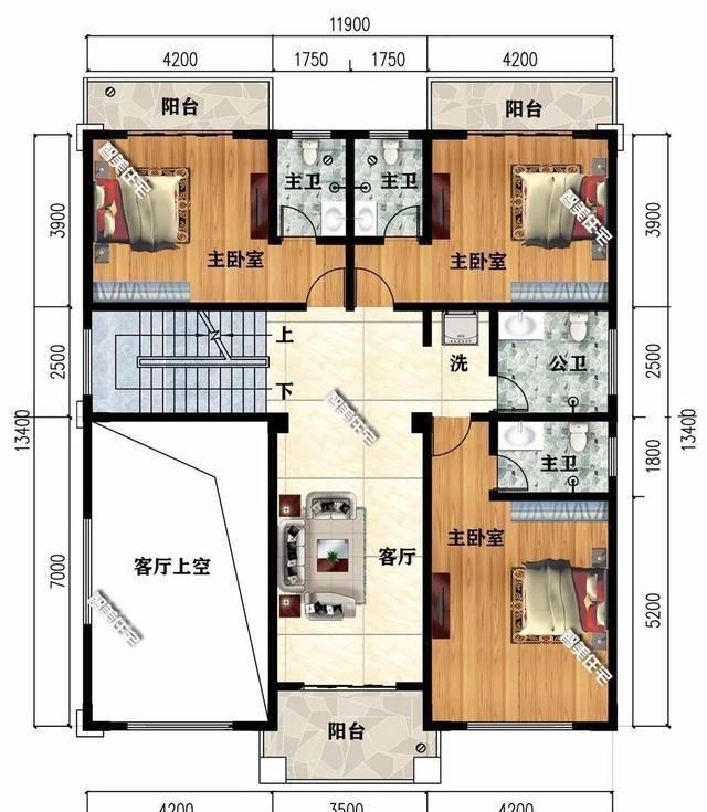 卧室内|2栋带架空层设计的豪宅，有钱就回老家建房，特别风光