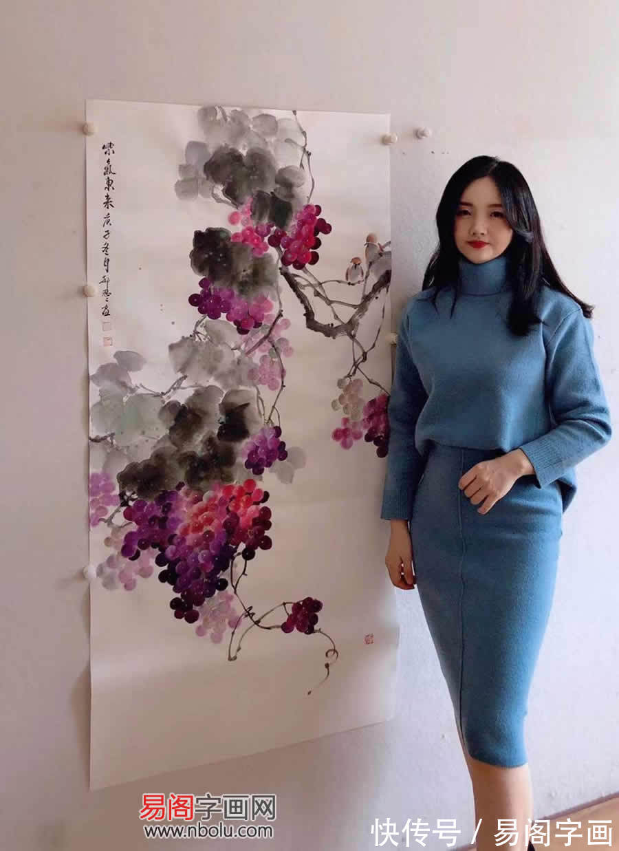 郝思思@画家郝思思 画同人一样美 令人怦然心动