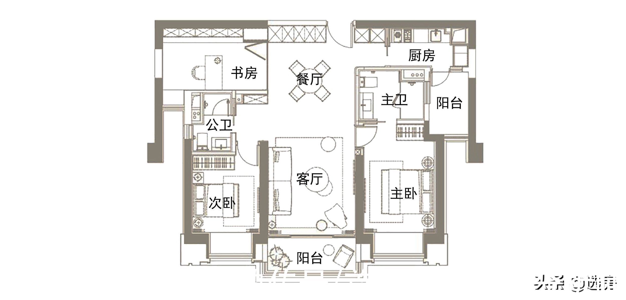 一线城市|千万豪宅，主卧竟摆不下一个衣帽间，不知开发商做何感想？