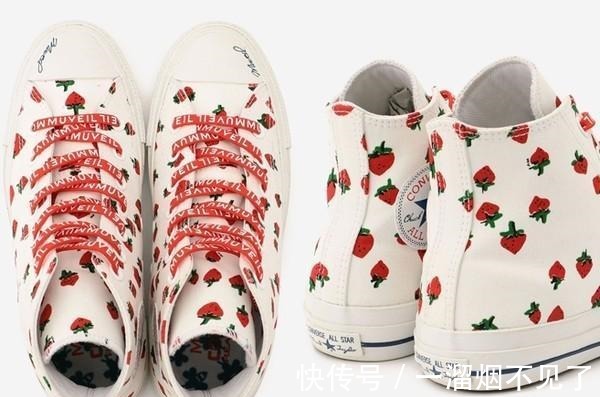 muveil|女孩务必要锁定!Converse可爱草莓鞋 还附小蜜蜂收纳袋!