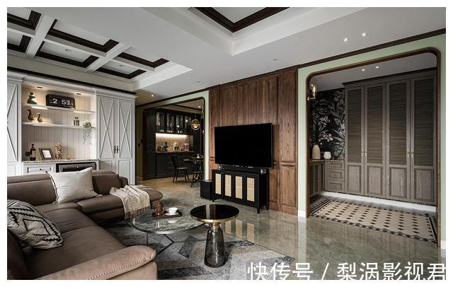 典雅|她家的装修太有贵族气质了,比美式风格更耐看,一进门就被惊艳到