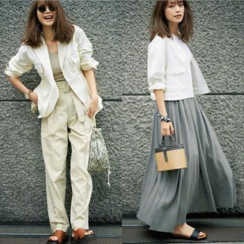 白色 秋天穿“白色+灰色”很简约,但要学会搭配才更高级!