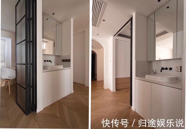 过道|100㎡小三房,坚持全屋打满柜子,飘窗这样设计,太实用了