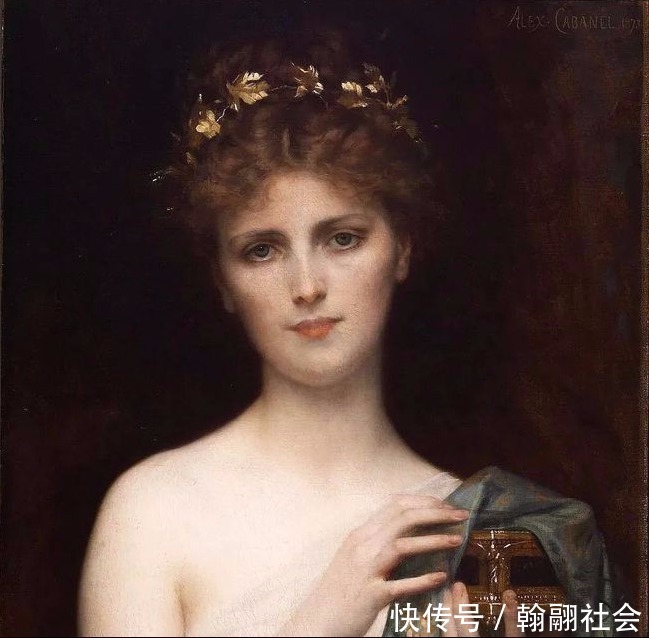 哈姆雷特#见证实力!法国新古典主义学院派画家,亚历山大·卡巴内尔的油画