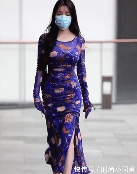 贵妇 贵妇的奇葩穿衣风,裙子的叉“撕开”到腰了,这下真凉快