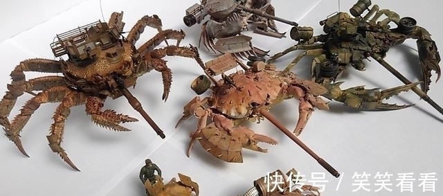 龙虾壳|吃剩的龙虾壳拼成手办,感觉有点不可思议!真是没谁了