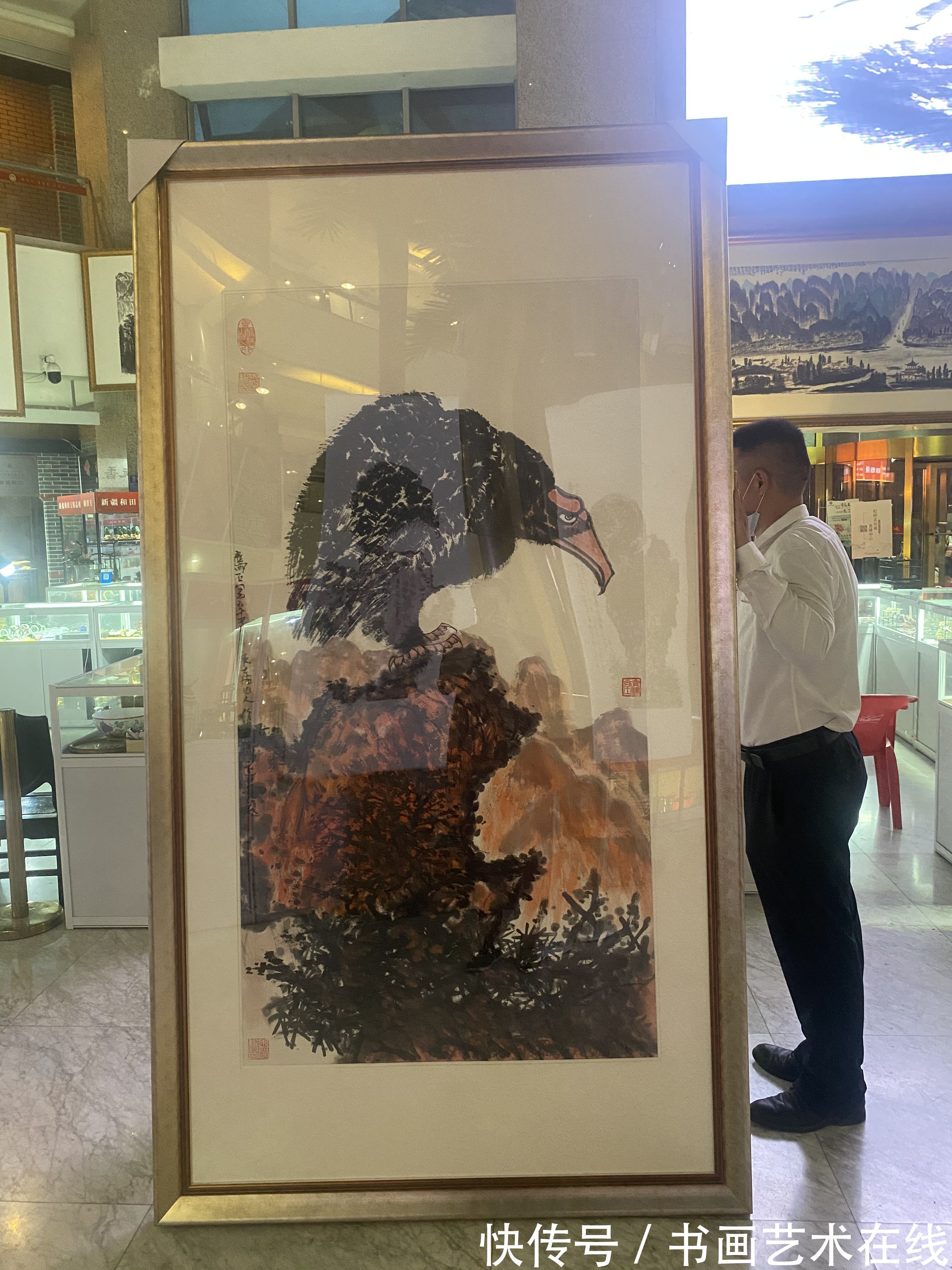 指墨画&艺高天下,独具风格——国画家、画鹰大家、指墨画艺术大师朱祖国