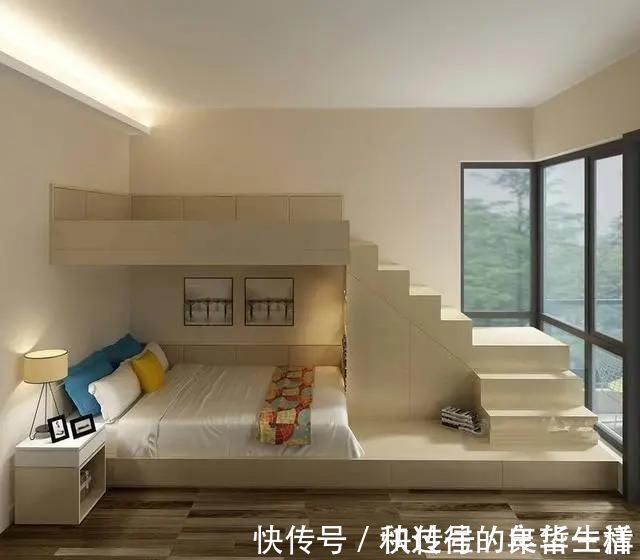 地台|越来越多人不再买卧室床了,现在流行这样设计,省了几千块买床钱